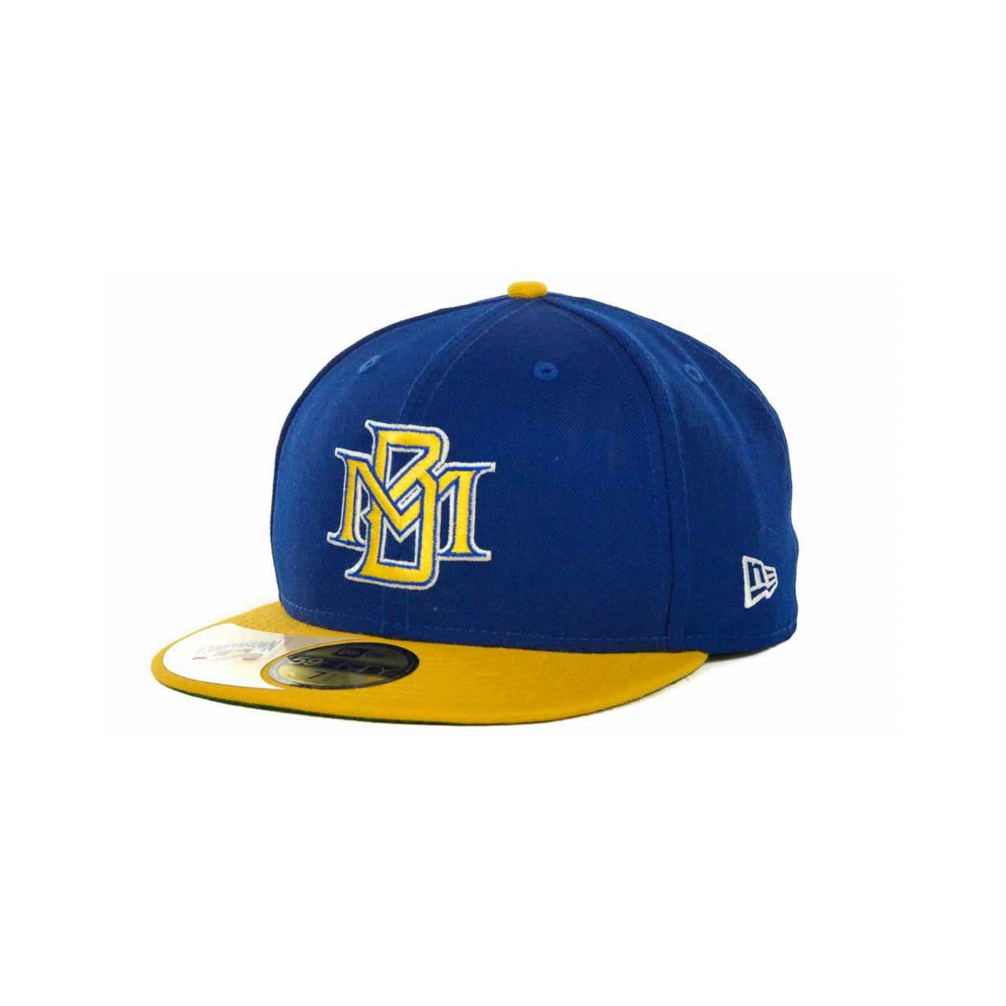 Milwaukee Brewers New Era Mlb Cooperstown 59fifty Cap