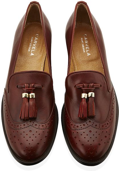 carvela leaf loafers