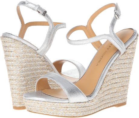 badgley mischka silver wedges
