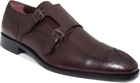 Johnston  Murphy Carlock Double Monk Strap Shoes in Purple for Men ...