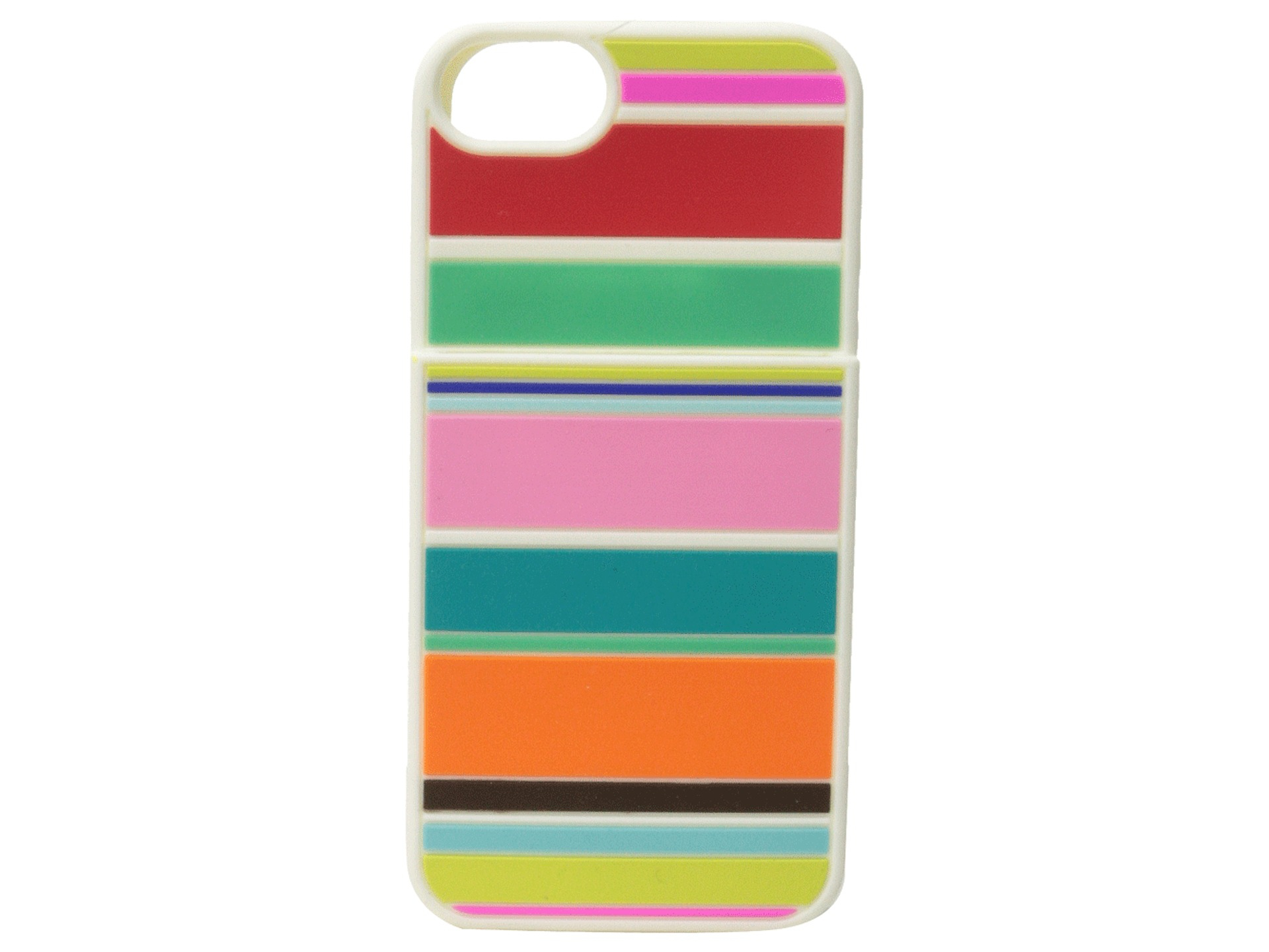 Kate Spade Beach Stripe Pocket Silicone Phone Case For Iphone 5 and 5s