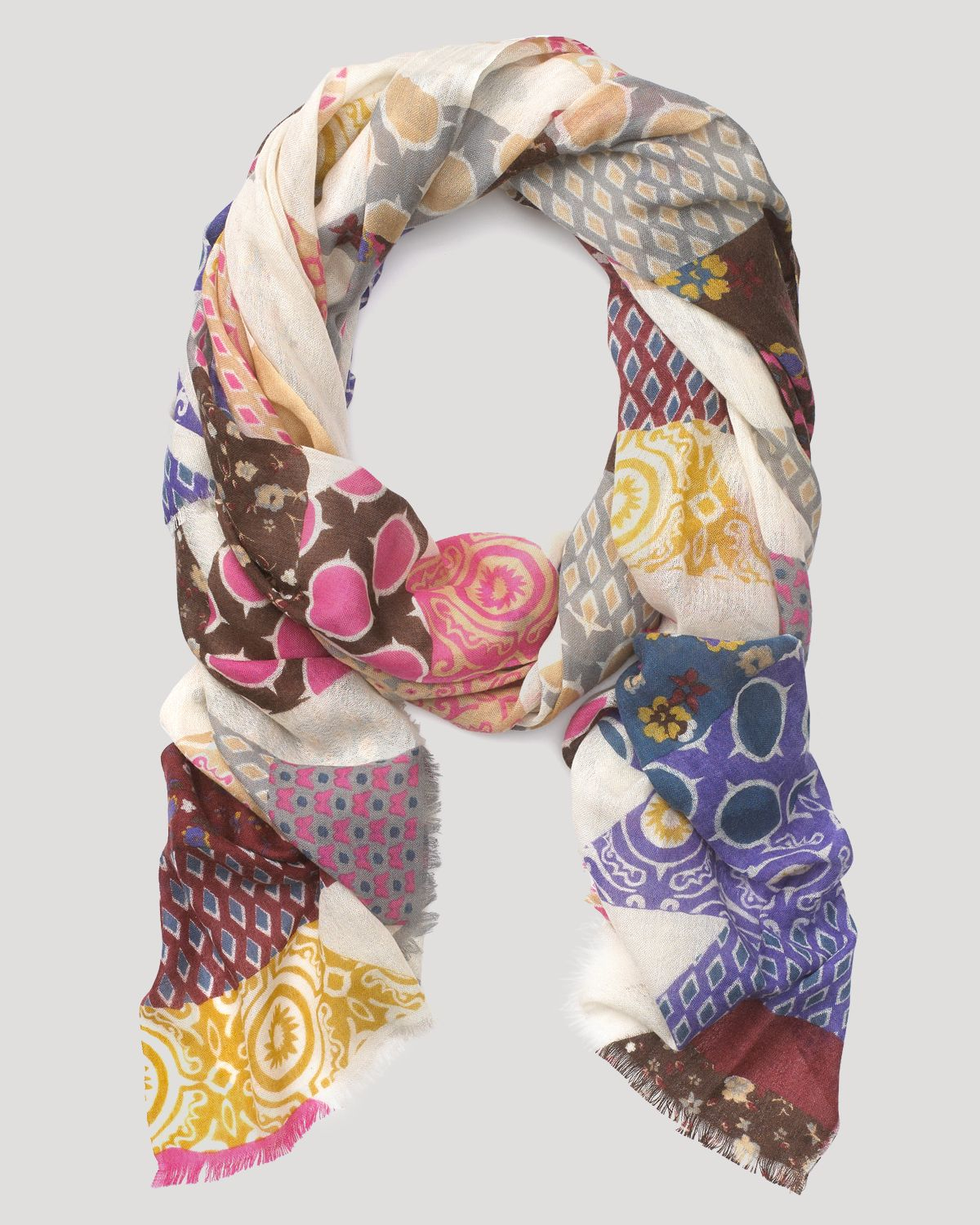 Yarnz Quilt Scarf in Multicolor (Multi) Lyst