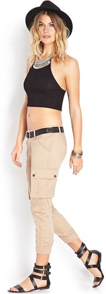 forever 21 khaki cargo pants