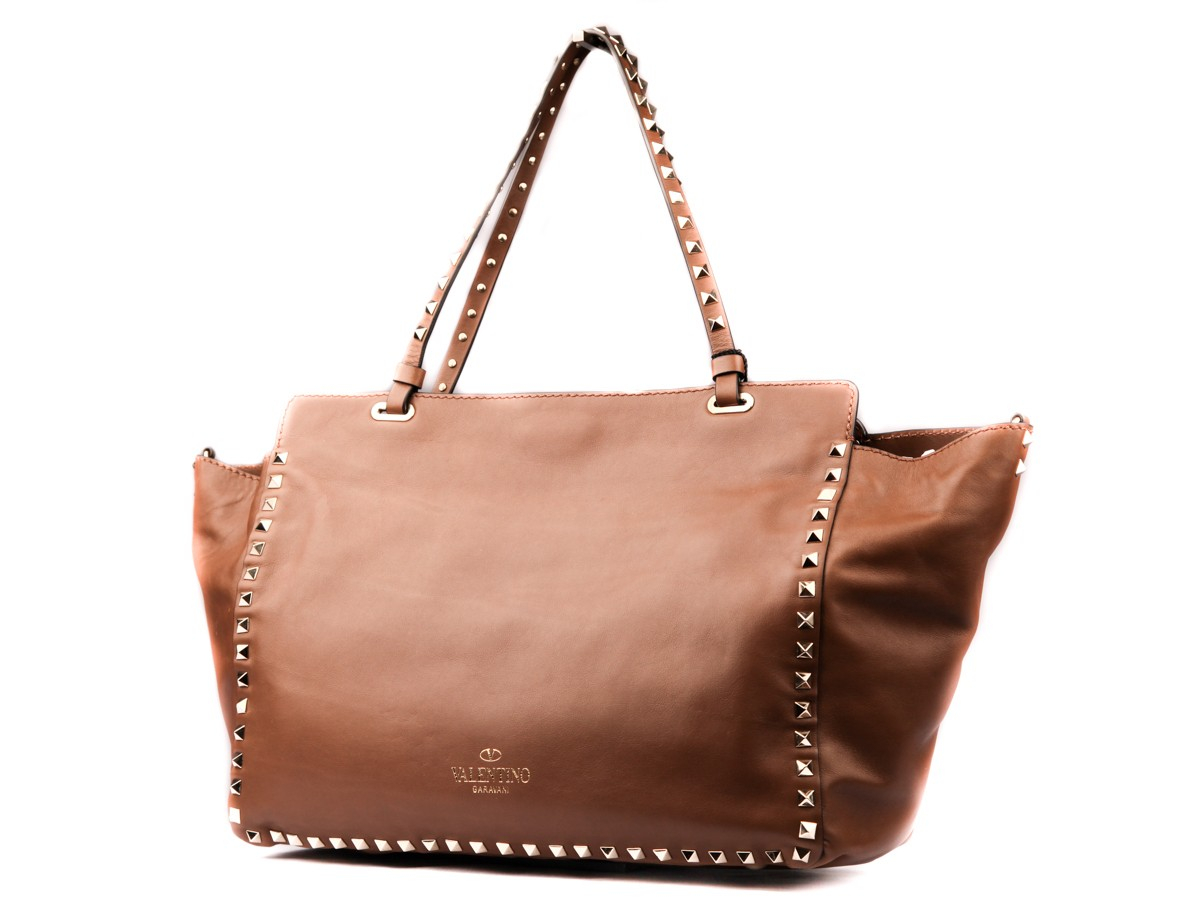 Valentino Rockstud Bag in Brown Lyst