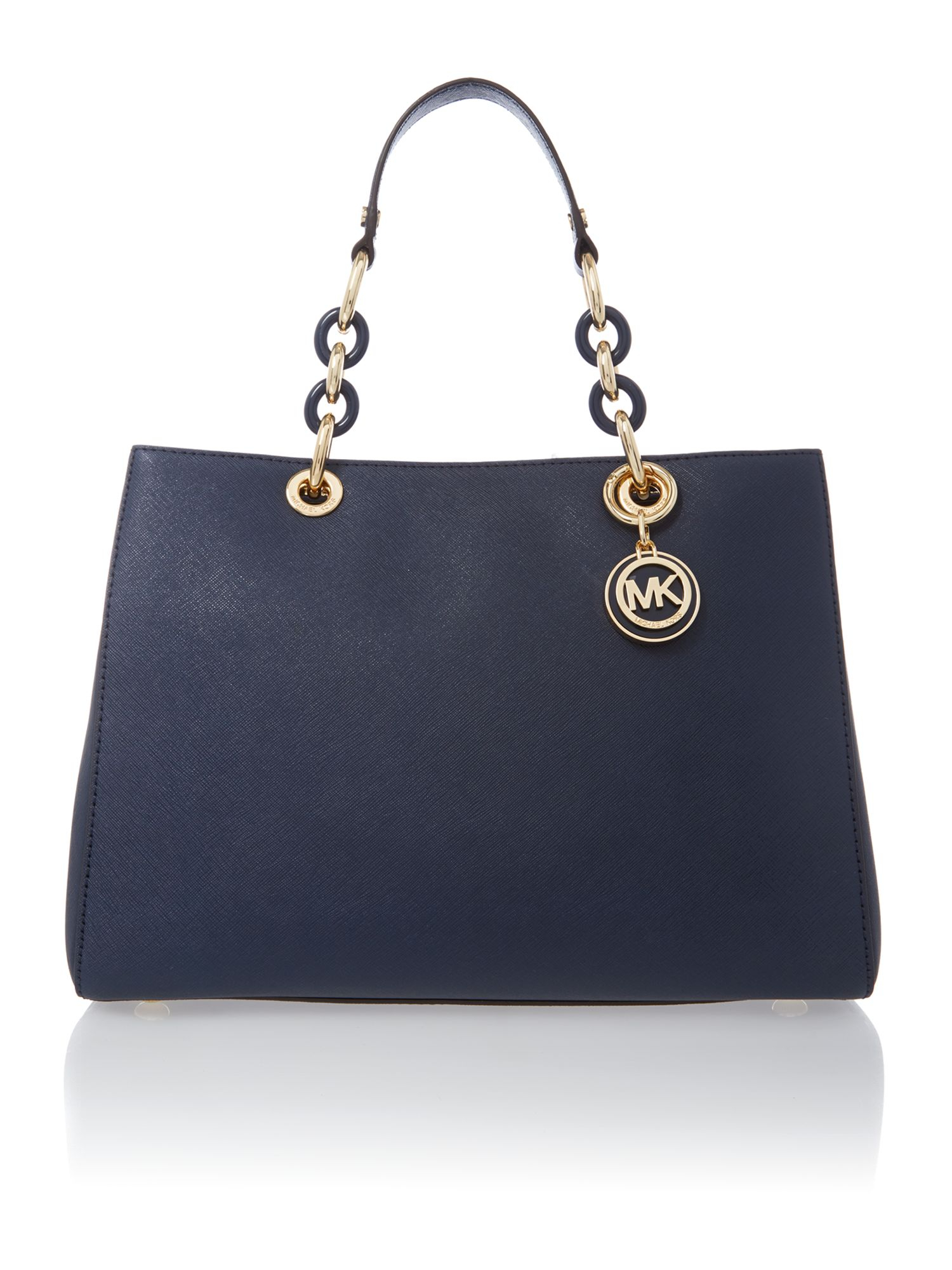Michael Kors Cynthia Navy Ew Tote Bag in Blue (Navy) Lyst