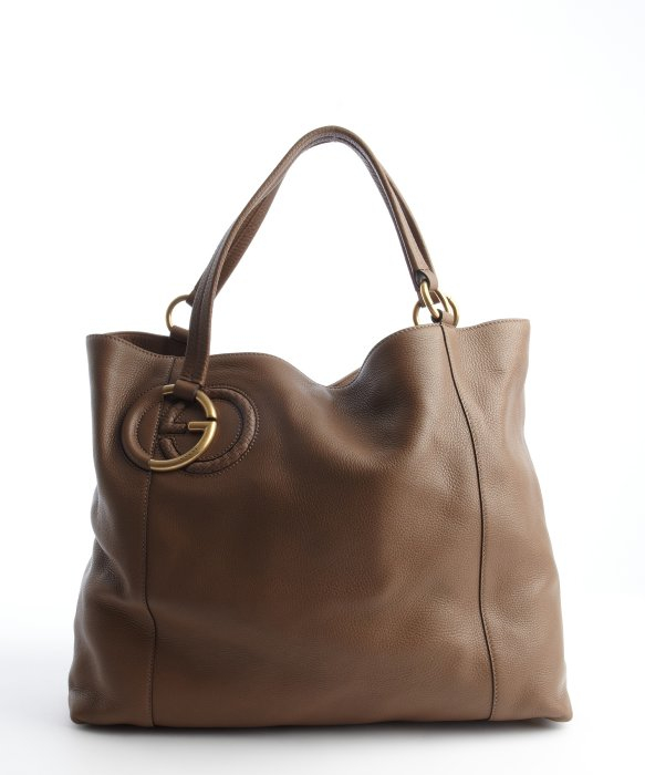 Gucci Brown Leather Slouchy Hobo Bag in Brown Lyst