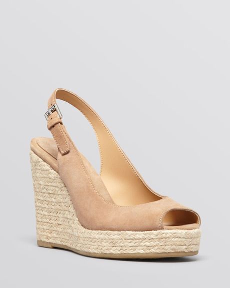 ralph lauren tan wedges