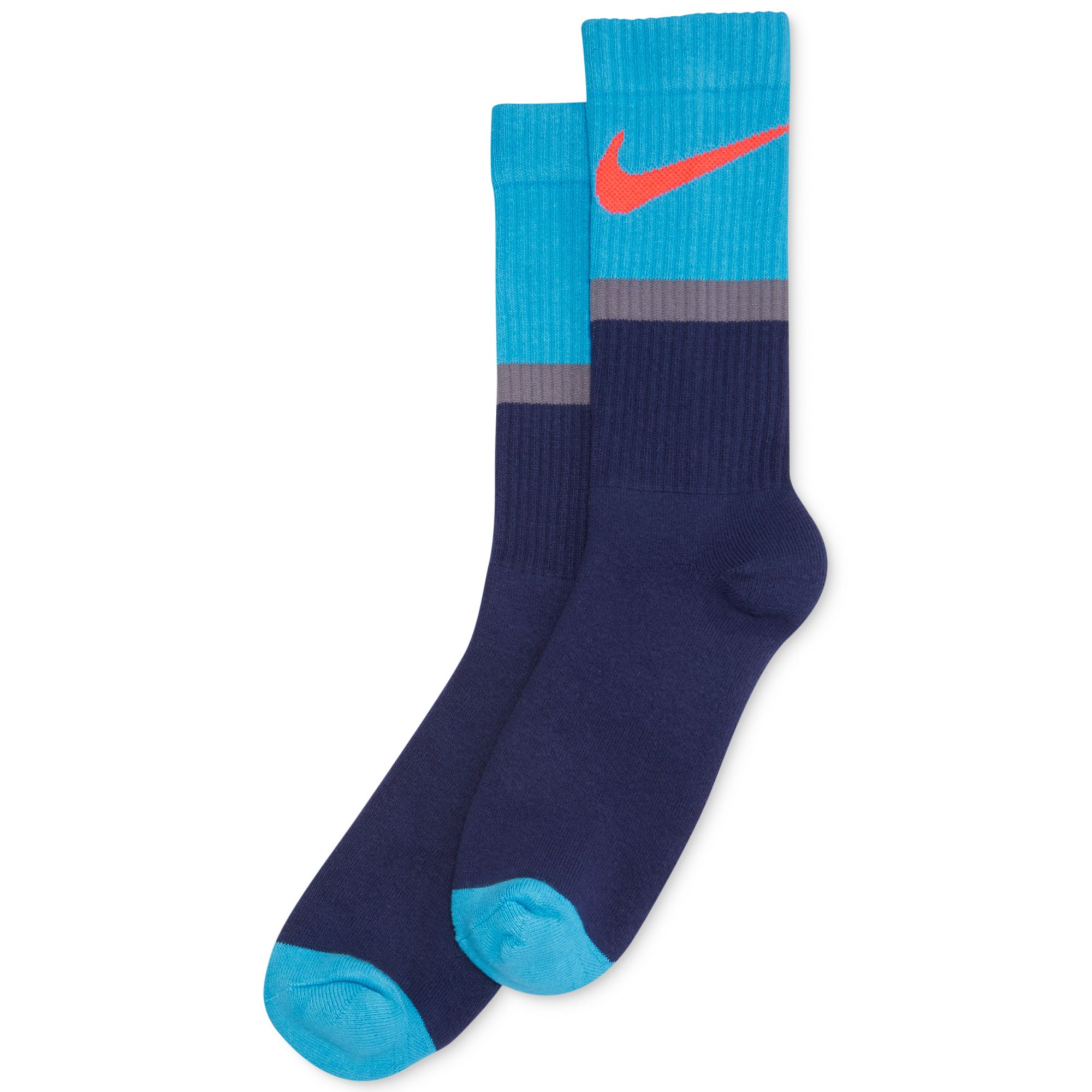 nike socks blue swoosh