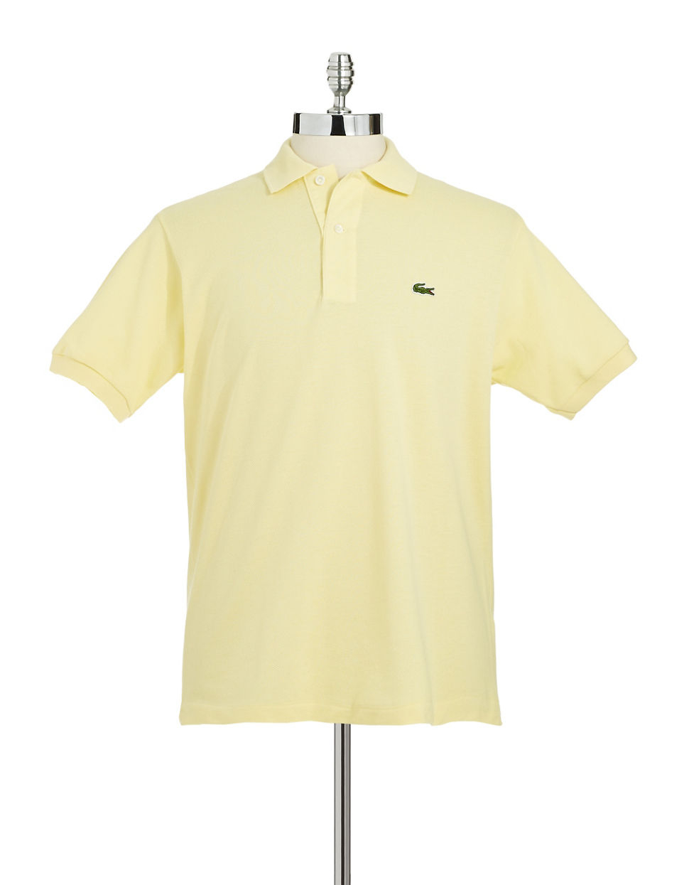 yellow lacoste polo t shirt