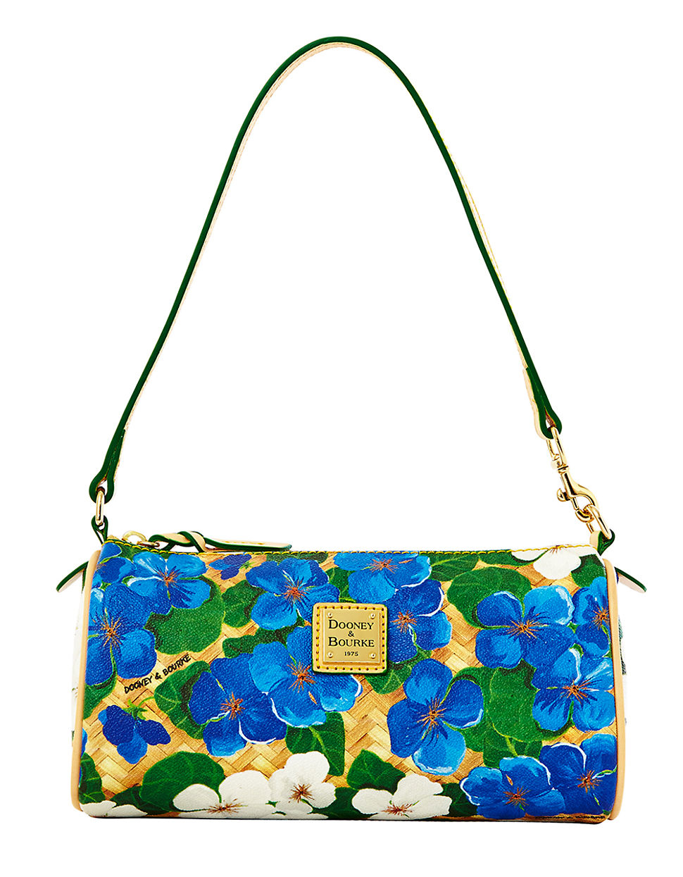 Dooney & Bourke Floral Coated Cotton Small Barrel Bag in Blue Lyst