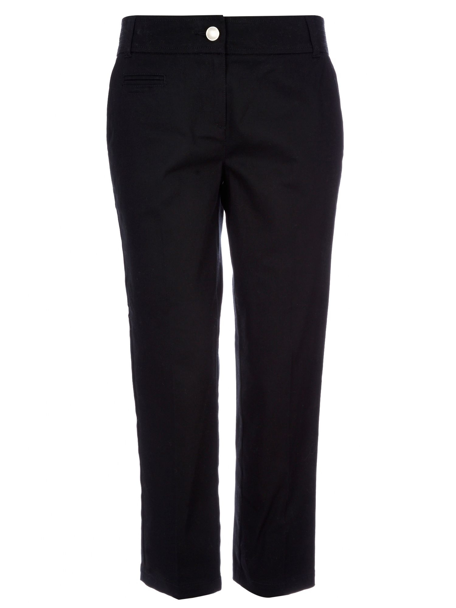 Wallis Black Petite Crop Trouser in Black Lyst