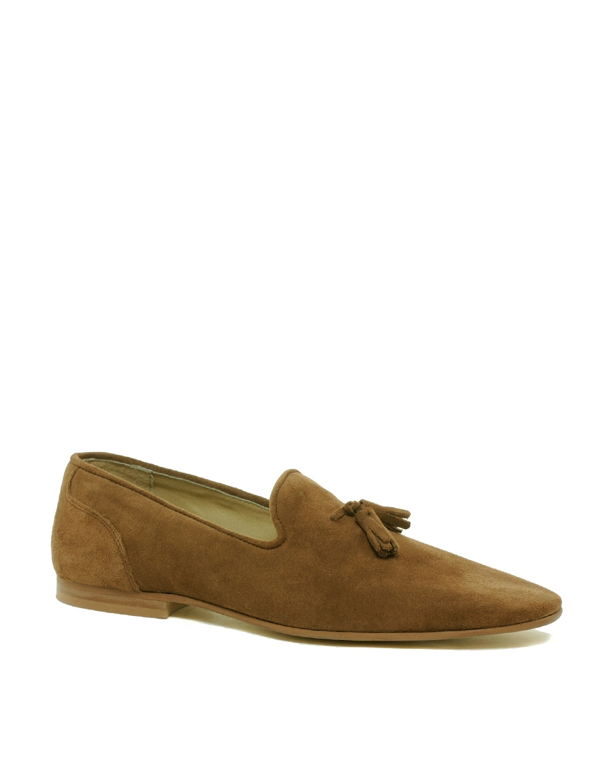 Asos Tassel Loafers in Suede in Brown for Men (Tansuede) | Lyst