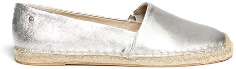 metallic espadrilles edelman lynn sam leather
