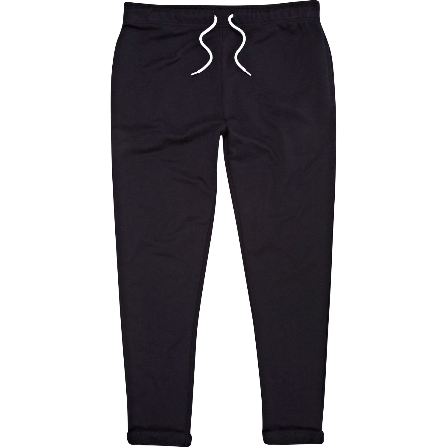 River Island Navy Rolled Up Slim Joggers in Blue for Men (navy) | Lyst