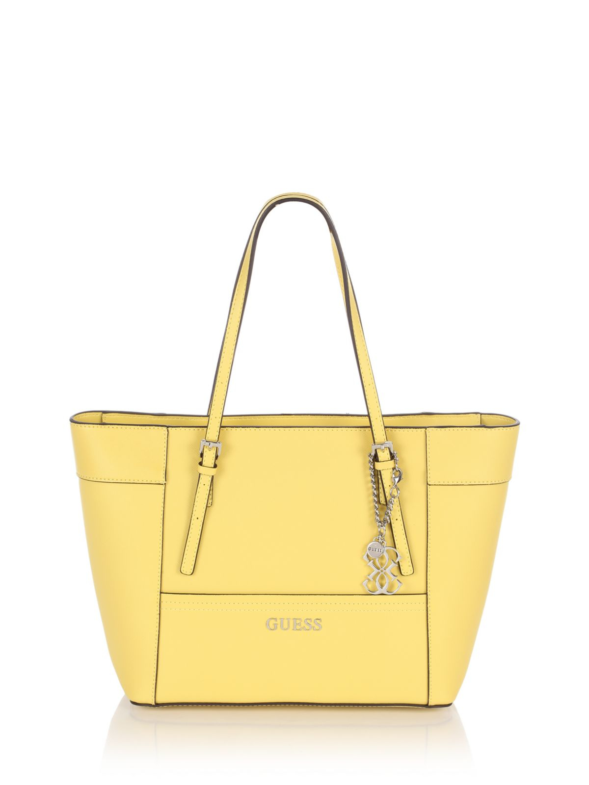 Guess Delaney Small Classic Tote Bag in Yellow | Lyst