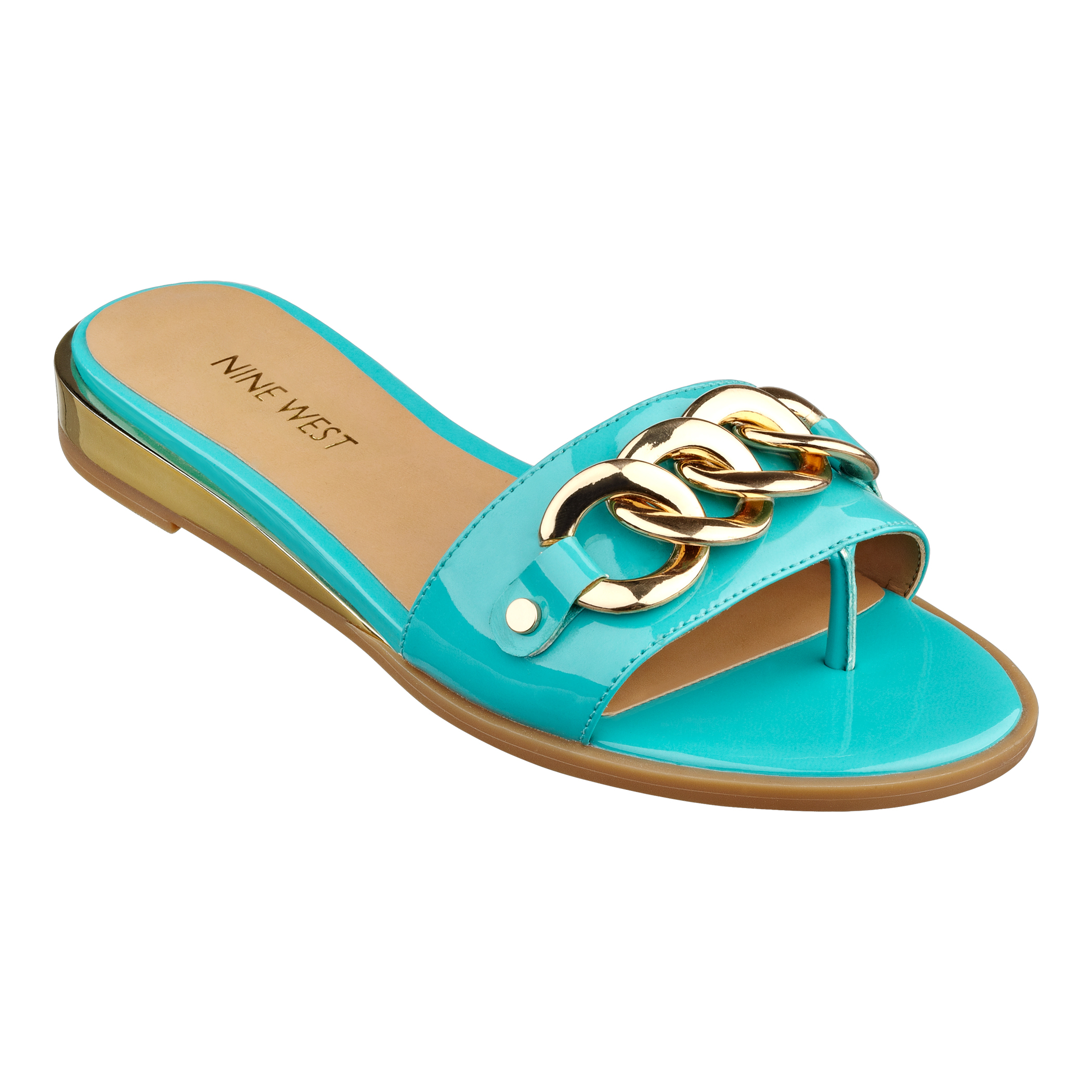 Nine West Xemie Opentoe Sandals Sandals in Blue (TURQUOISE SYNTHETIC ...