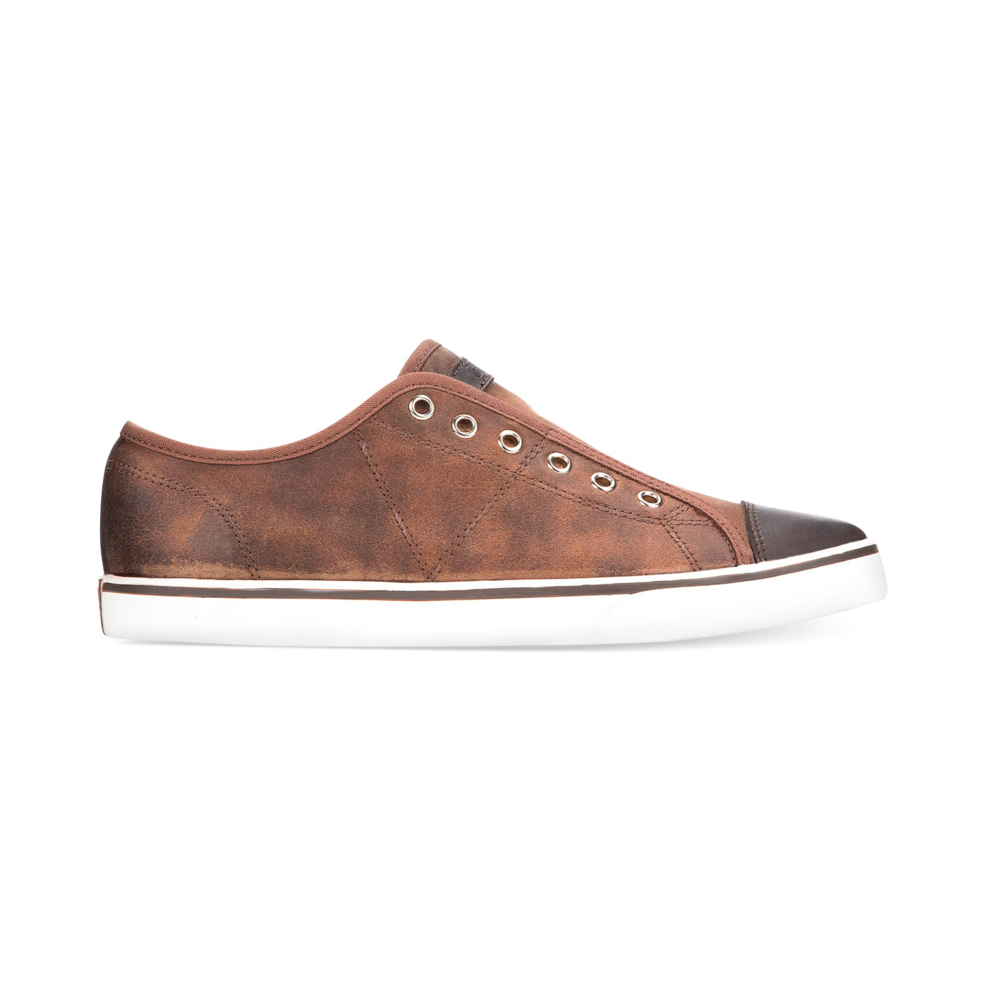 brown guess sneakers