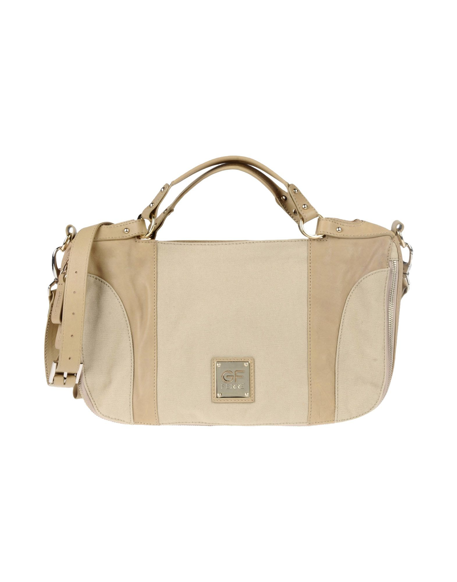 Gianfranco Ferré Large Leather Bag in Beige (Sand) | Lyst