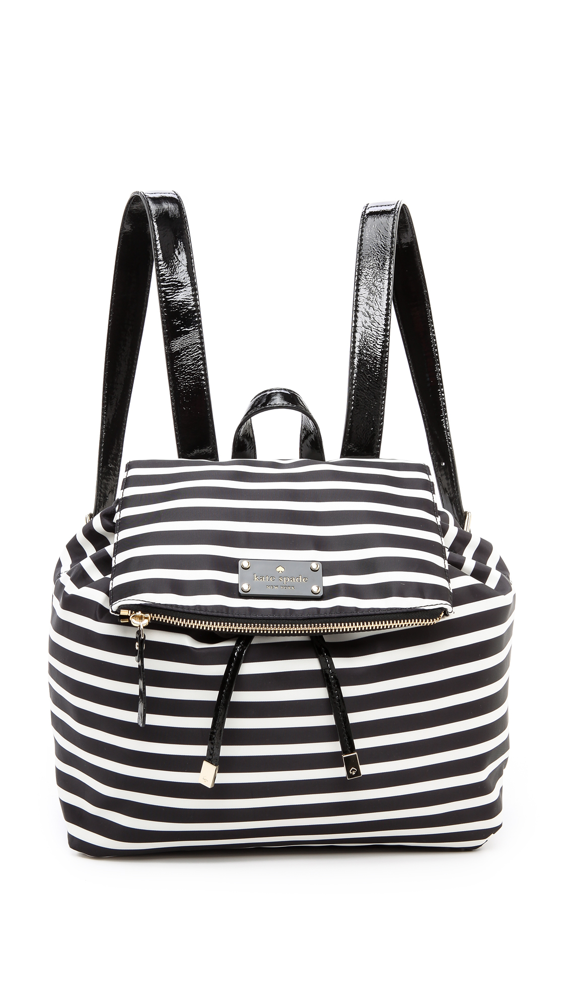 Kate Spade Pattern Backpack in Black (Black/Cream) | Lyst