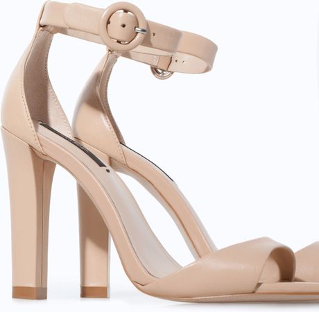 nude heels wide