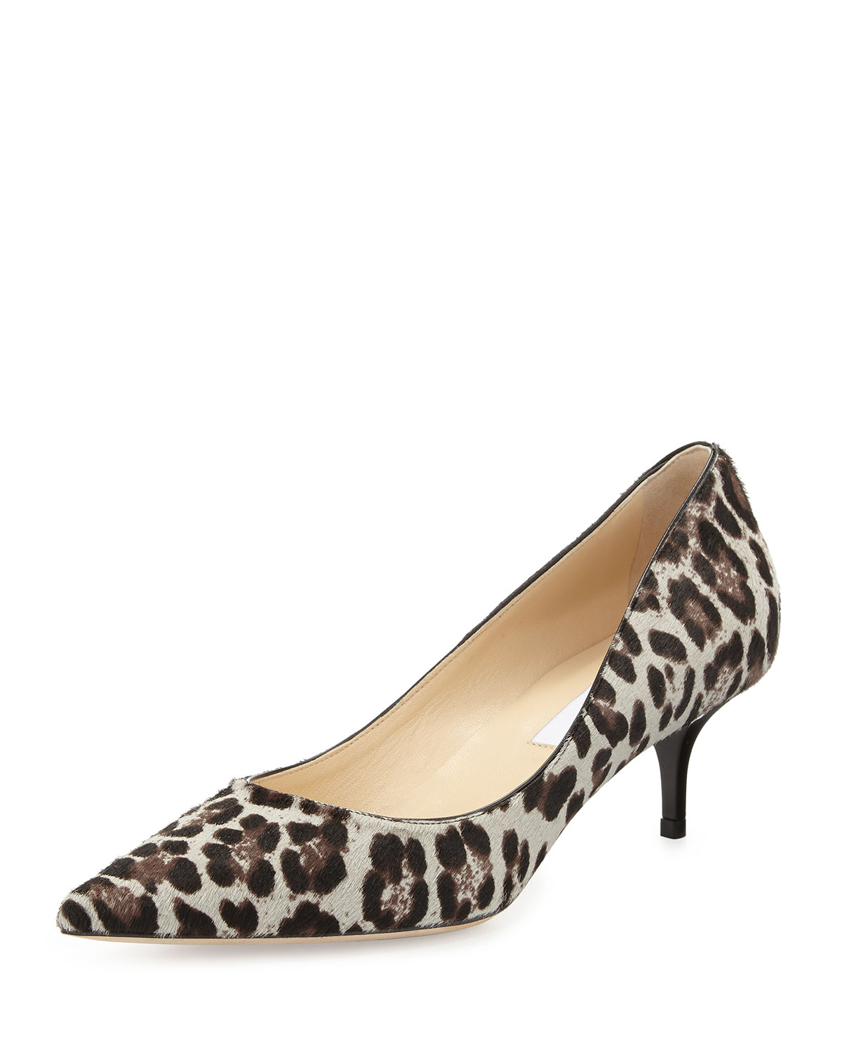 low heel leopard print boots