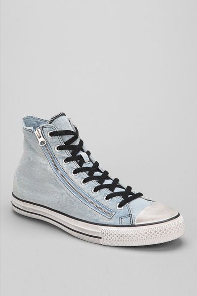 Converse Chuck Taylor All Star Denim Doublezip Hightop Mens Sneaker in Blue for Men (LIGHT BLUE 
