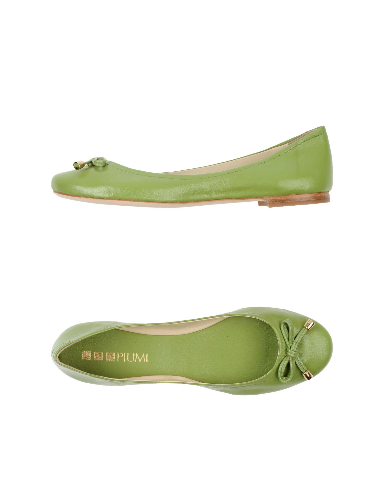ballet flats with green soles