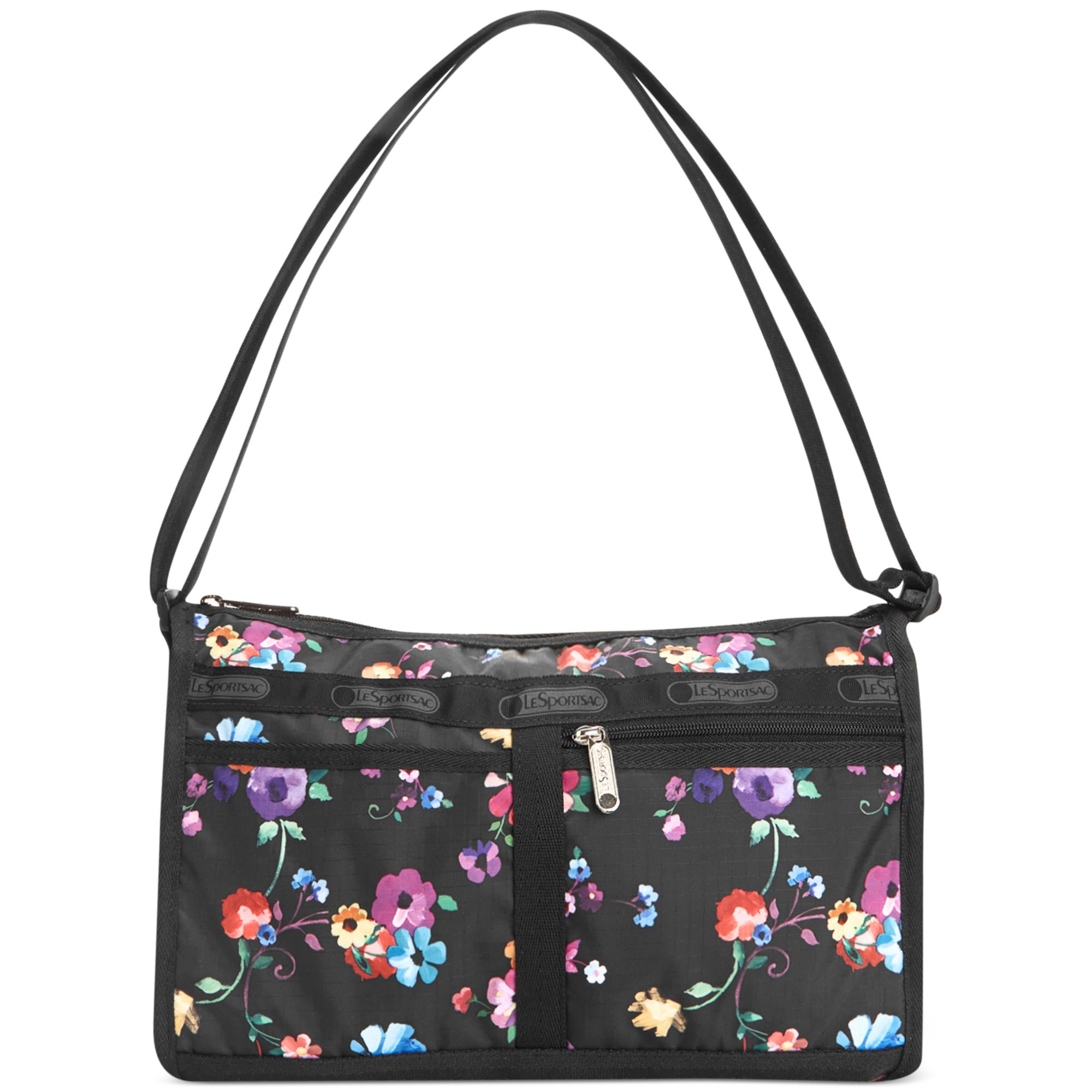 Lesportsac Deluxe Shoulder Satchel in Multicolor (Impressionist Flower