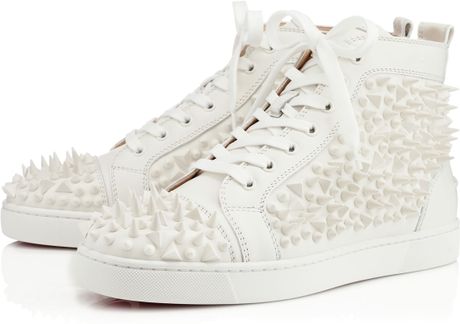 white louboutin flats