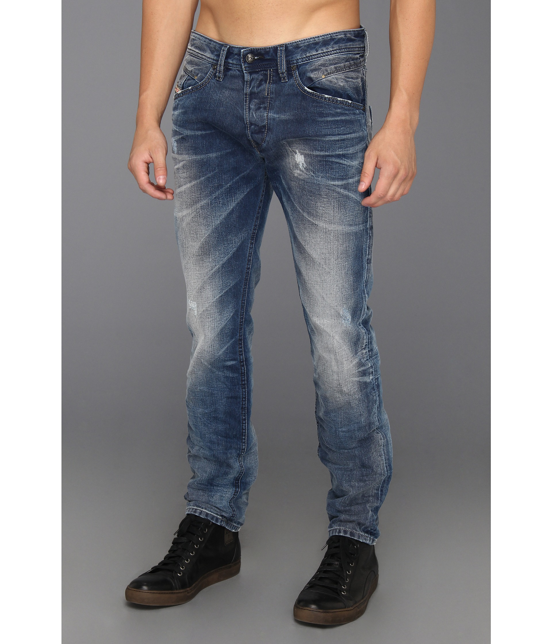 Diesel Belther Tapered 816 Jeans in Blue for Men (Denim) Lyst