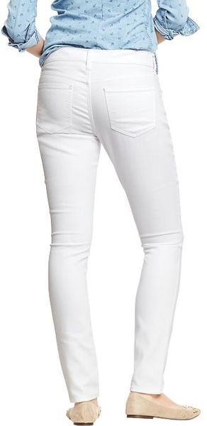 Old Navy The Flirt Distressed White Skinny Jeans in White (Bright ...