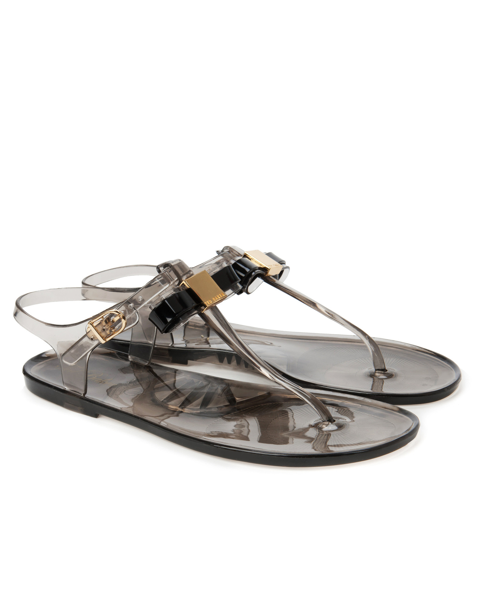 Ted Baker Jelly Bow Gladiator in Black Lyst