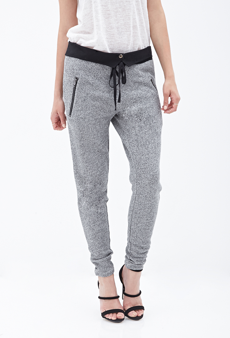 gray and black joggers