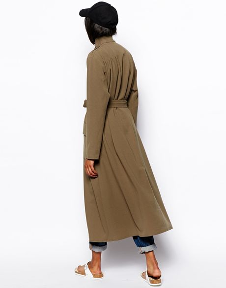 asos olive coat