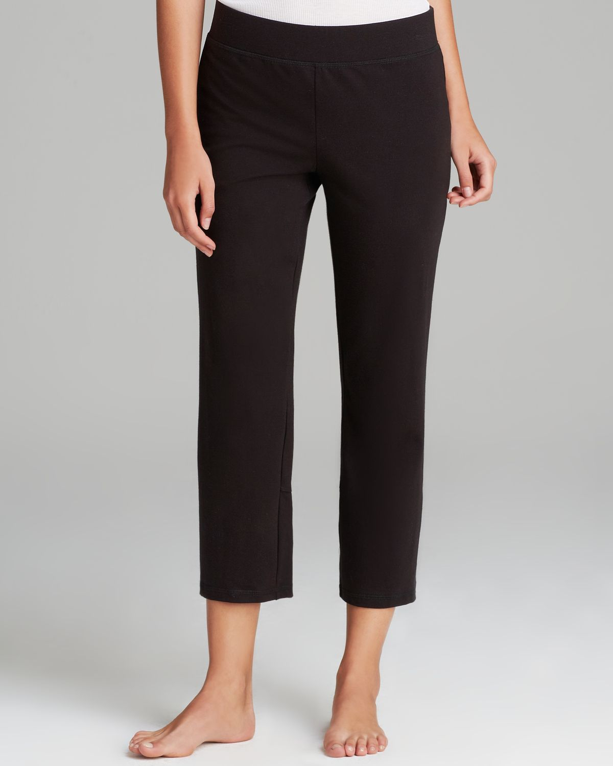 Eileen Fisher Cropped Yoga Pants in Black Lyst
