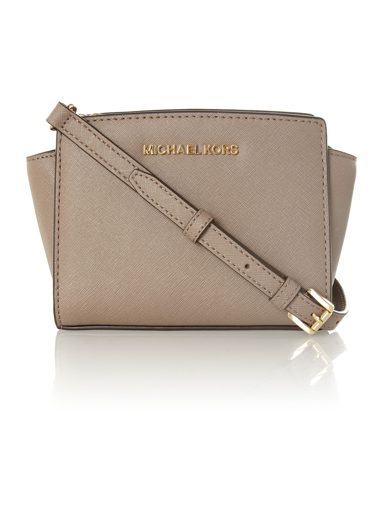 Michael Kors Selma Sand Mini Cross Body Bag in Beige (Sand) Lyst