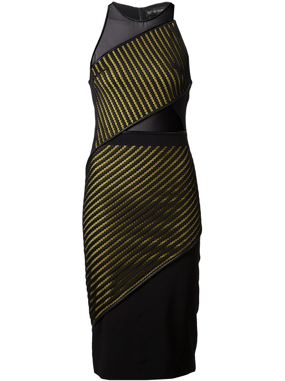 Orange Spread-collar jersey midi polo dress | David Koma | MATCHESFASHION US