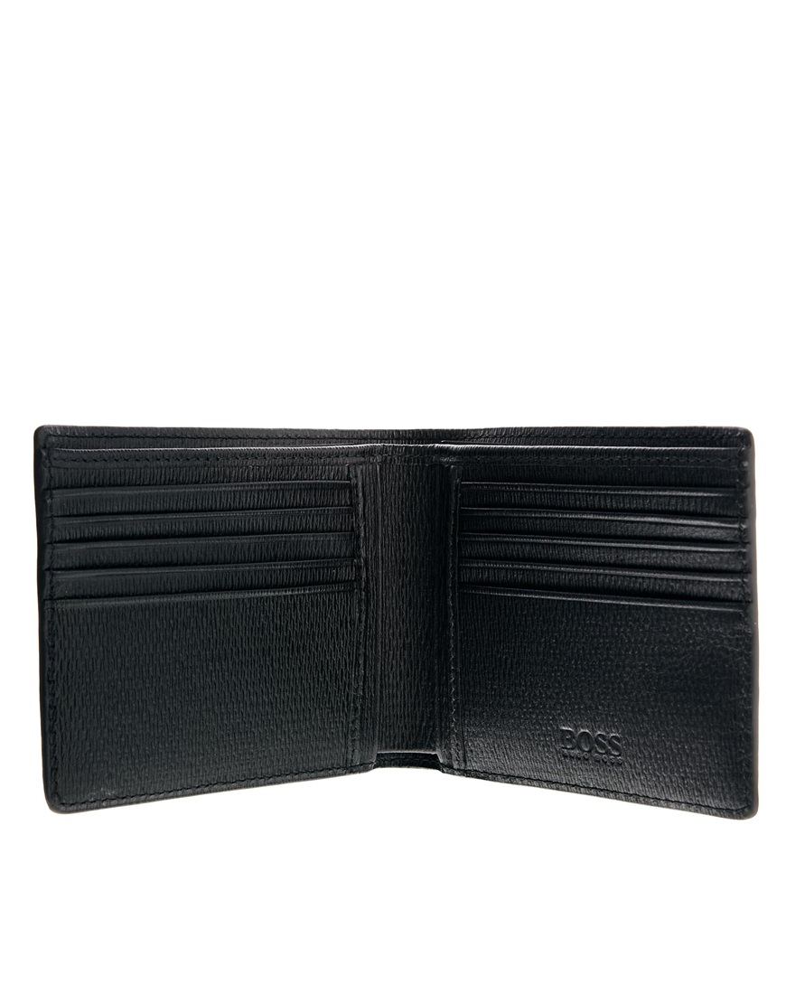 Hugo Boss Brino Leather Billfold Wallet in Black for Men Lyst