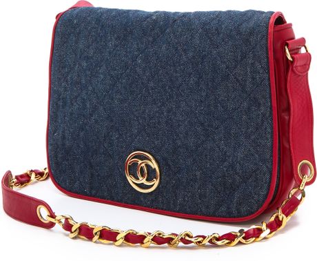 What Goes Around Comes Around Chanel Full Flap Bag - Red in Blue (Red) | Lyst
