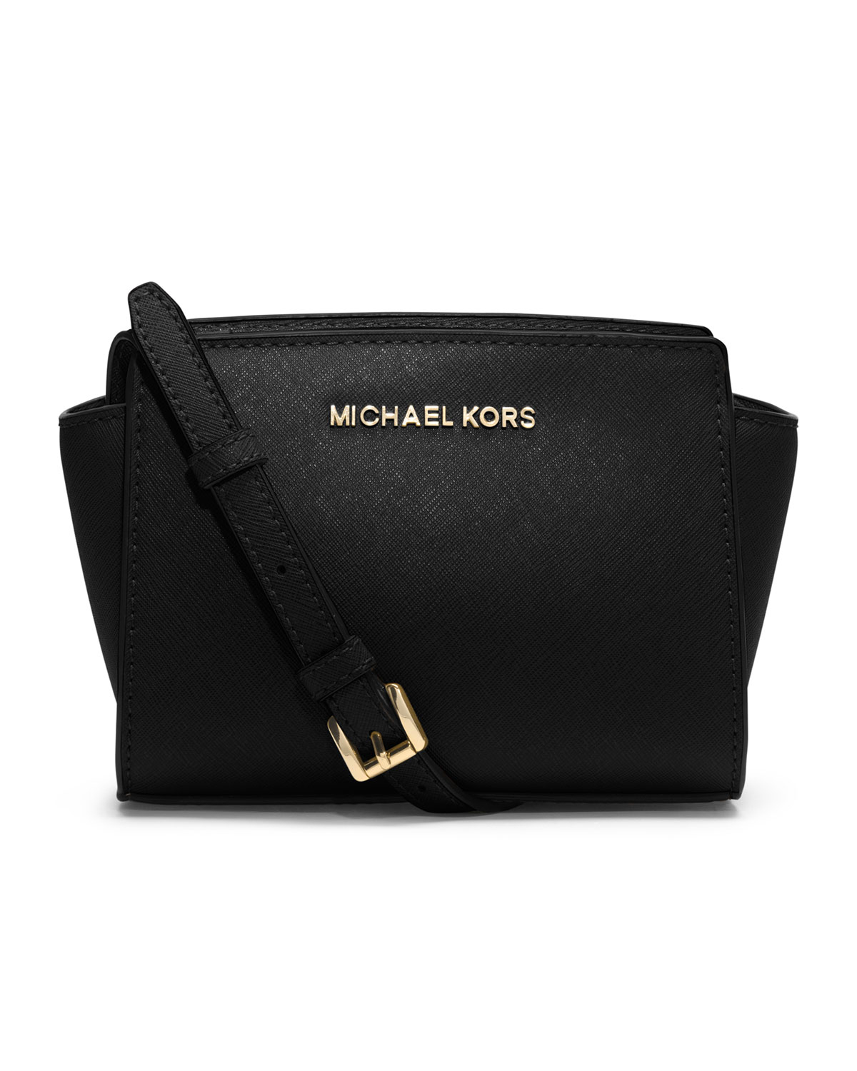 Michael Michael Kors Mini Selma Messenger in Black