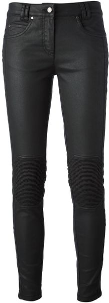 Belstaff Coated Skinny Jeans in Black | Lyst