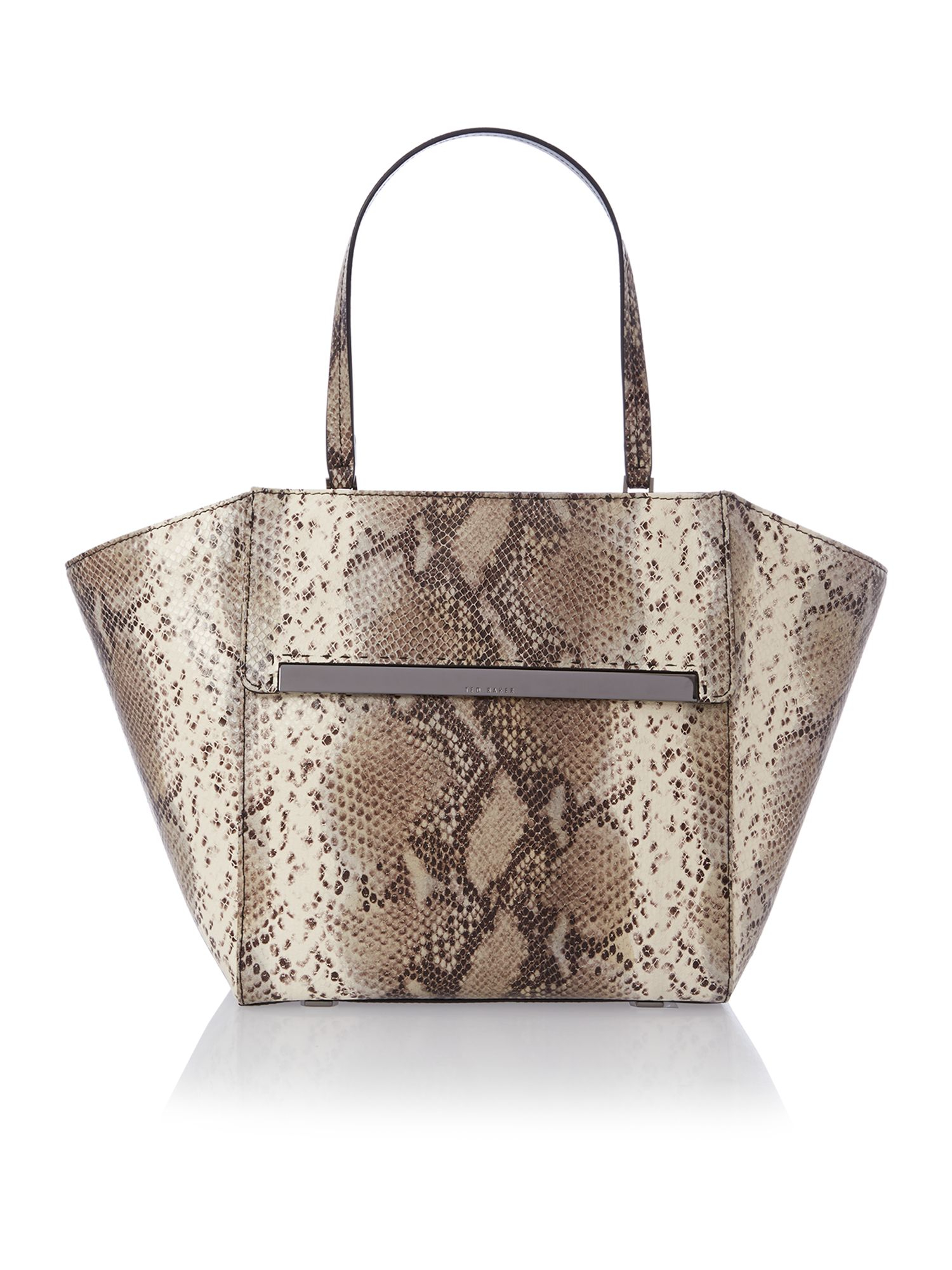 Ted Baker Large Green Snakeskin Tote Bag in Green Lyst