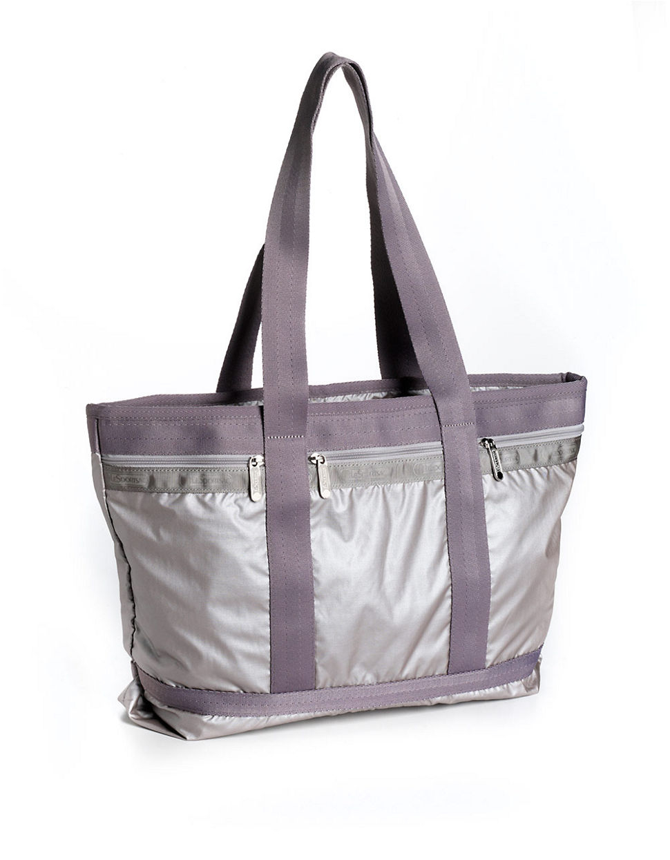 Lesportsac Medium Printed Travel Tote Bag in Gray (SUPERNOVA LIGHTNING