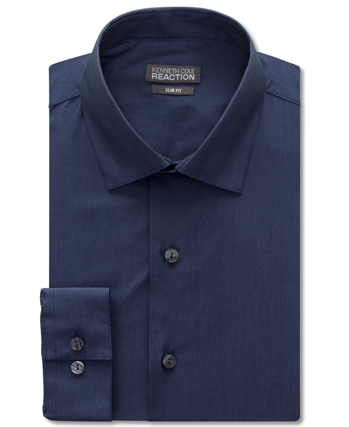 Cole Reaction SlimFit Solid Dress Shirt in Purple for Men