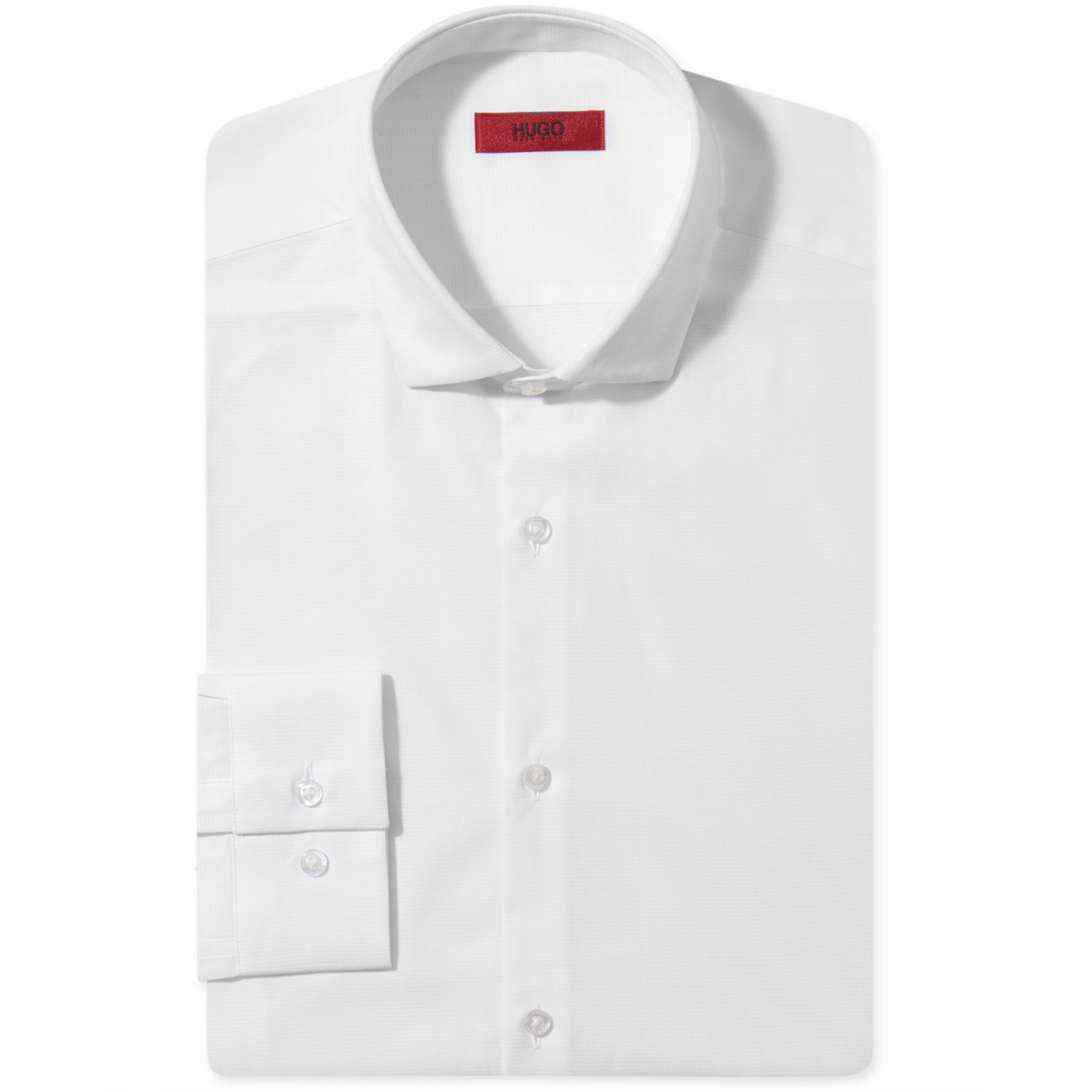 Hugo Boss Hugo Extra SlimFit Twill Dress Shirt in White for Men Lyst Hugo Boss Hugo Extra SlimFit Twill Dress Shirt in White for Men Lyst