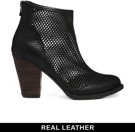 Aldo Mazzucco Black Leather Boots in Black | Lyst