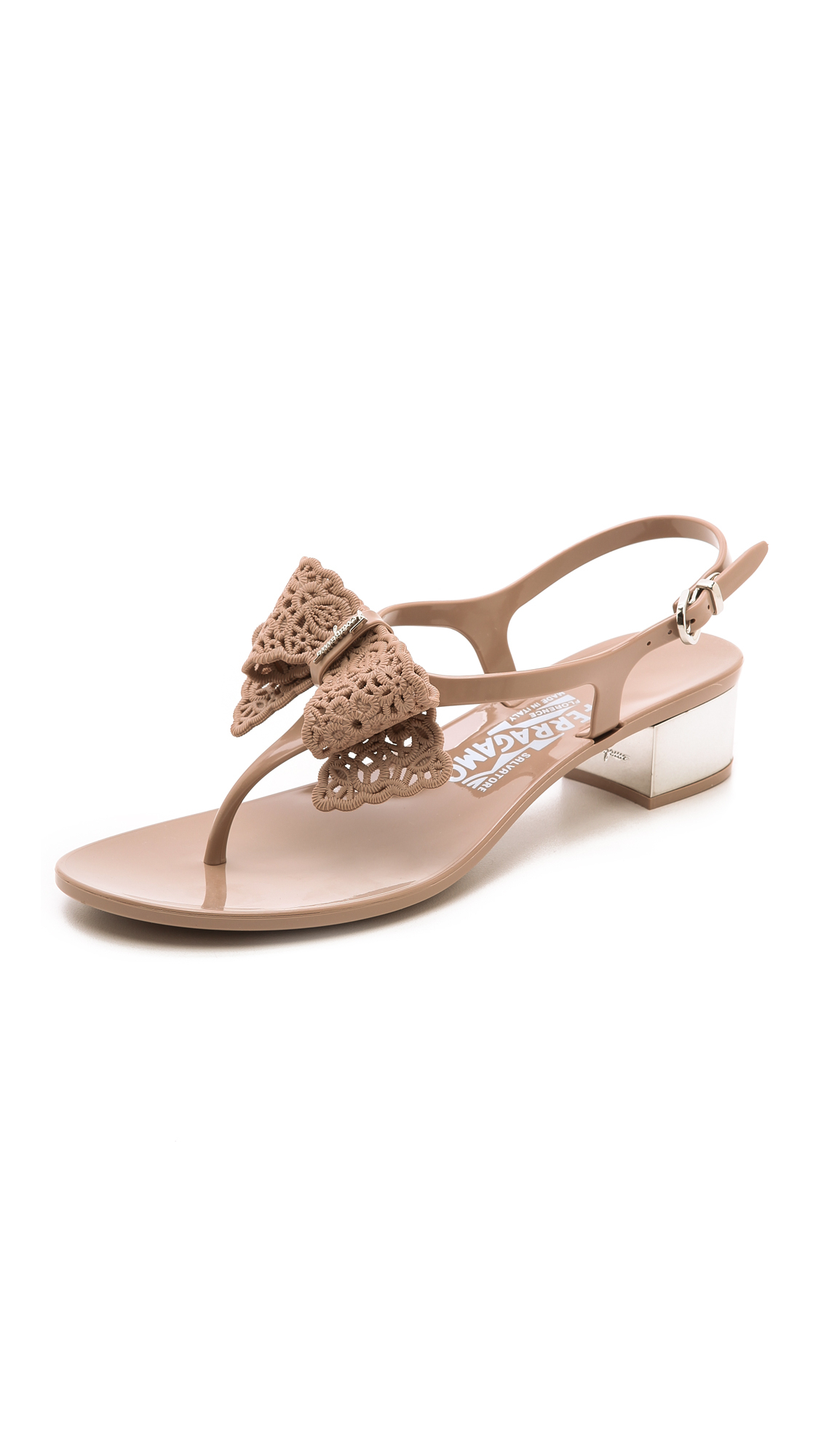 salvatore-ferragamo--perala-low-heel-jelly-sandals-product-1-16785980 ...