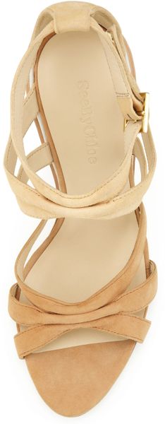 chloe sandals tan