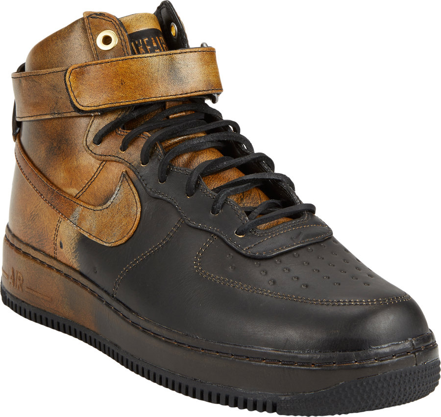 Nike Air Force 1 Hi Ng Comfort Lw Sneakers in Gold for Men (Black) | Lyst