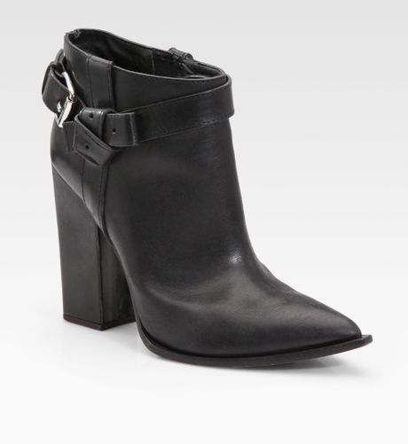 tall black boots with chunky heel